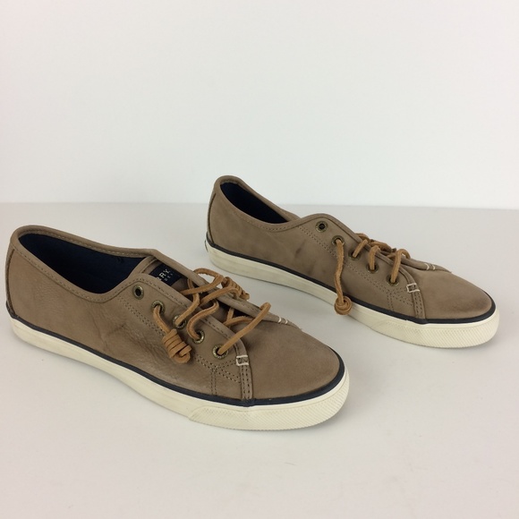 Sperry Shoes - Sperry Leather Top-Siders Seacoast Lace Ups Sz 9.5